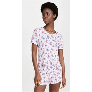 Plush x REVOLVE NWT Pink and Blue Flower Coquette Sleep Set | Size S